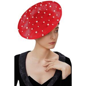 9568 Fascinator Hat Cocktail Tea Party Derby Headband Flat